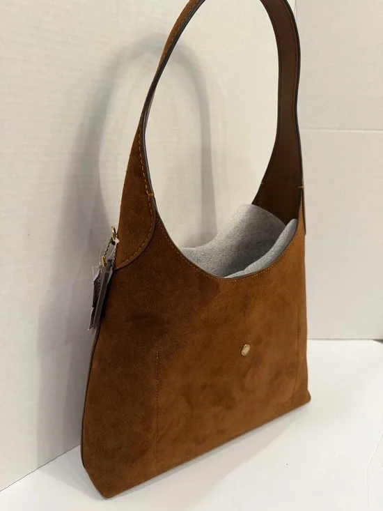 NWT Coach Brooklyn Suede Shoulder Hobo Bag small call out in photos - Picture 5 of 5